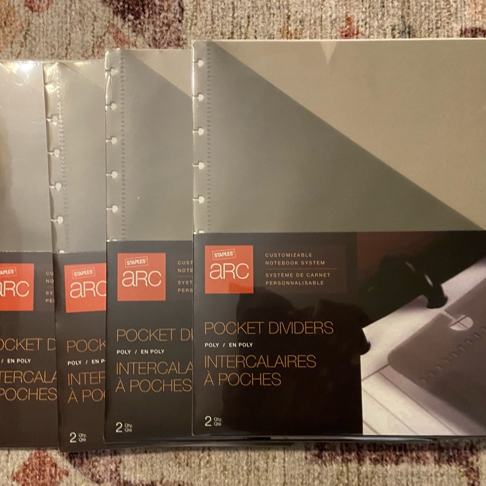 Staples Arc Pocket Dividers (4pk)